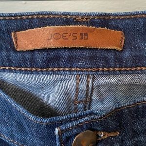Joe’s dark wash straight leg jeans, size 28
